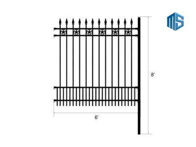Iron Fence Traditional Style 10