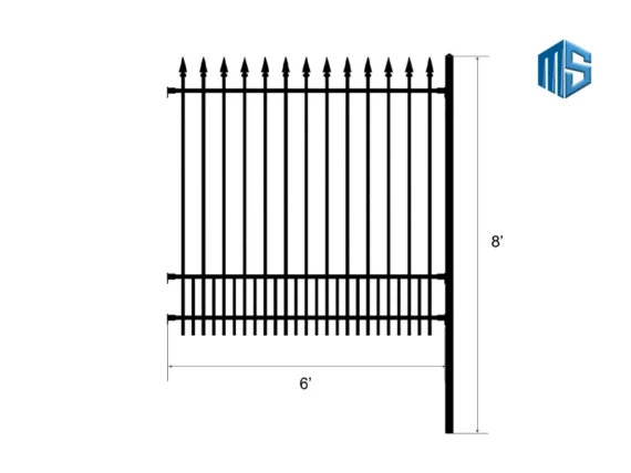Iron Fence Traditional Style 12