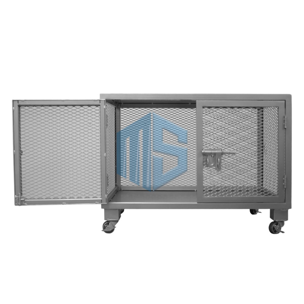 20x32x23 All-Welded Single Compartment Mobile Mini Storage Locker – Silver