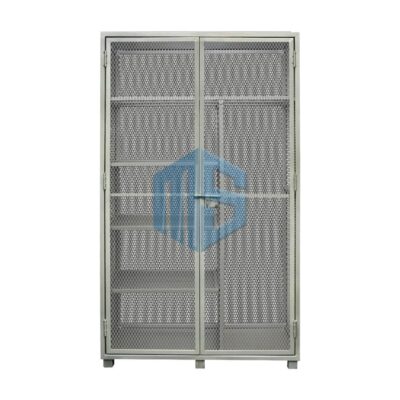 20x42x74 All-Welded 6 Compartments Storage Locker – Silver