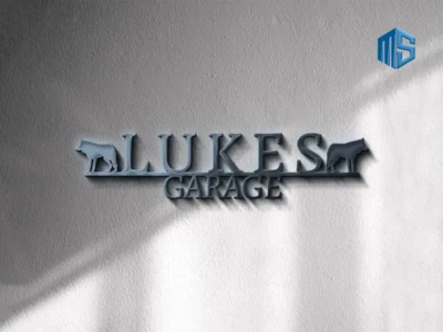 Metal Sign Luke Garage Custom