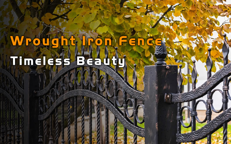 wrought iron fence